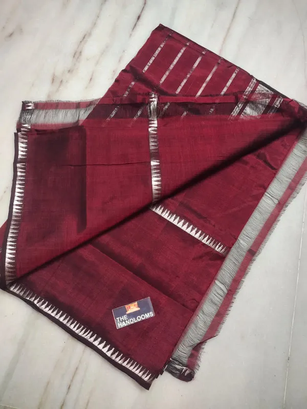 Premium_Mangalagiri_Cotton_Silk_Handloom_Saree_with_Temple_Border_(100220_Maroon_Red)