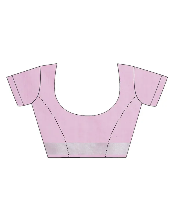 Authentic_Amaranth_Pink_Handloom_Pure_Linen_Bhagalpuri_Saree_with_Blouse_Piece