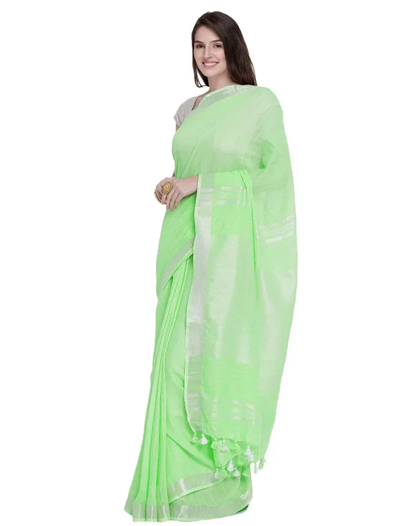 Authentic_Celadon_Green_Bhagalpiuri_Handloom_Linen_Saree_with_Zari_Border