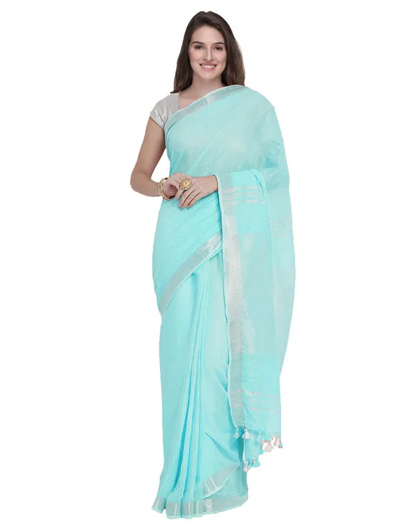 Authentic_Ice_Cyan_Striped_Zari_Pallu_Handloom_Pure_Linen_Bhagalpuri_Saree_with_Blouse_Piece