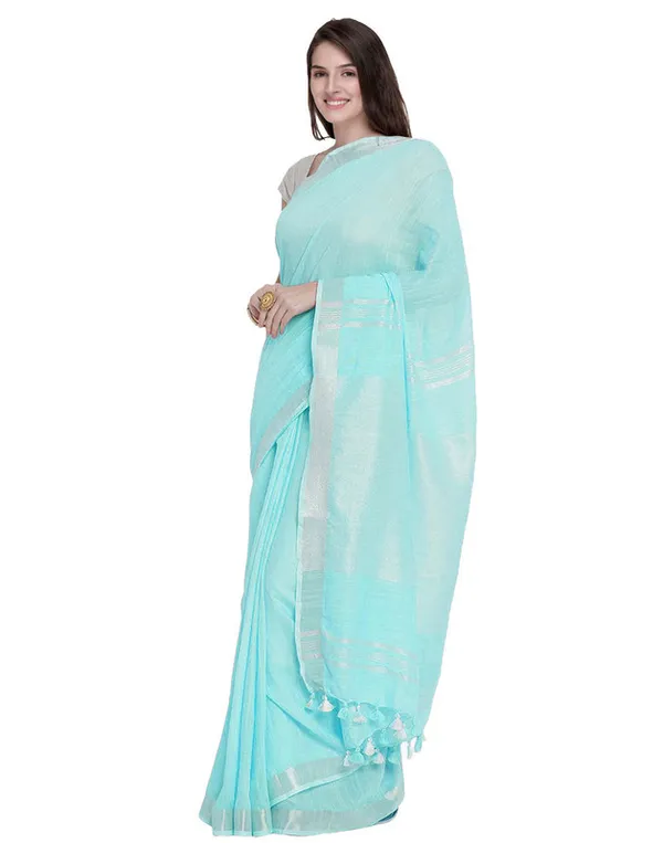 Authentic_Ice_Cyan_Striped_Zari_Pallu_Handloom_Pure_Linen_Bhagalpuri_Saree_with_Blouse_Piece