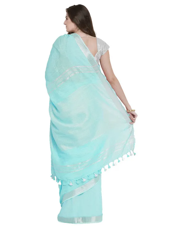 Authentic_Ice_Cyan_Striped_Zari_Pallu_Handloom_Pure_Linen_Bhagalpuri_Saree_with_Blouse_Piece