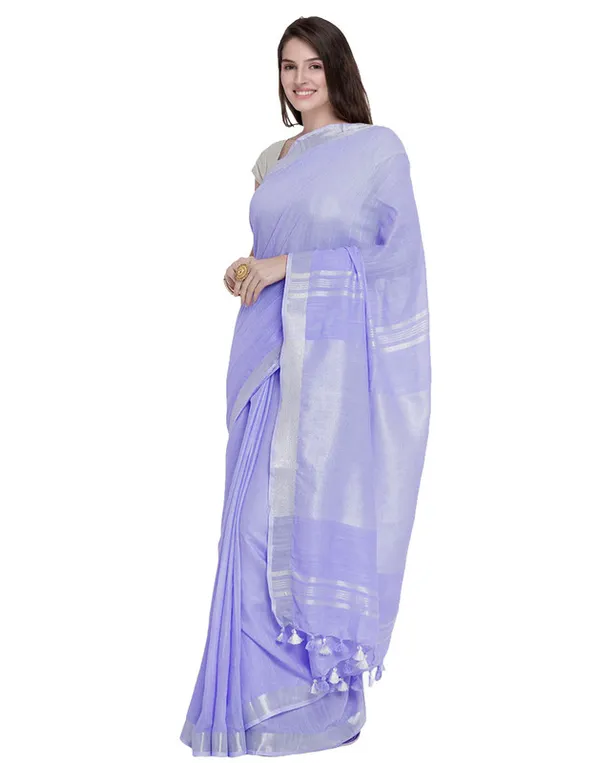 Authentic_Tropical_Indigo_Handloom_Pure_Linen_Bhagalpuri_Saree_with_Blouse_Piece