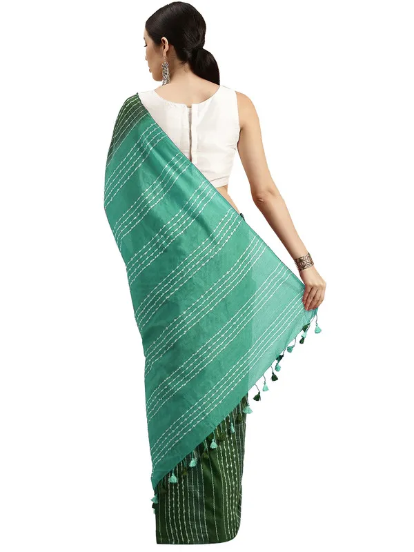 Fern_Green_&_Mint_Green_Kota_SIlk_Bhagalpuri_Handloom_Striped_Two_Dye_Saree