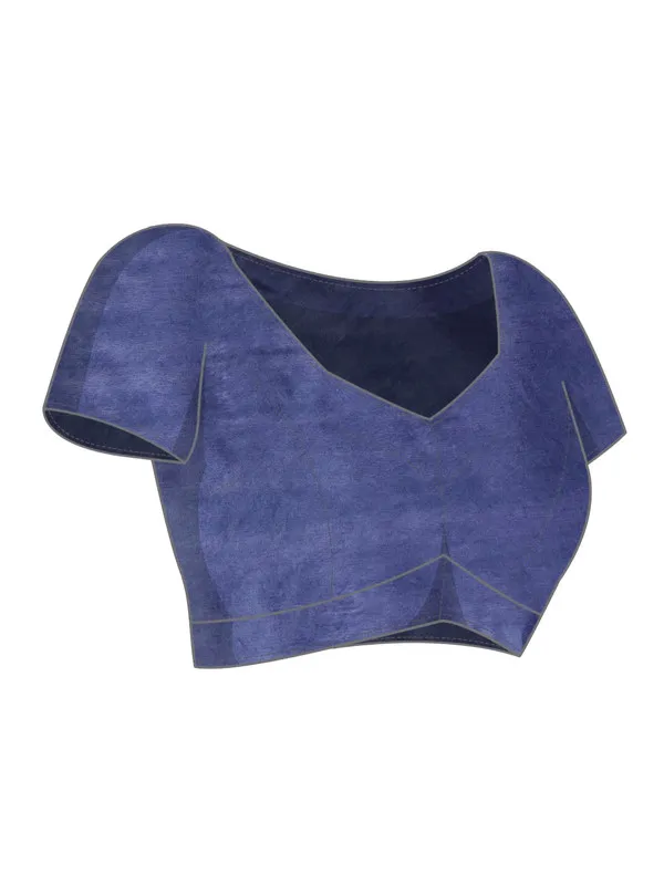 Klein_Blue_&_Lavender_Purple_Kota_SIlk_Bhagalpuri_Handloom_Striped_Two_Dye_Saree