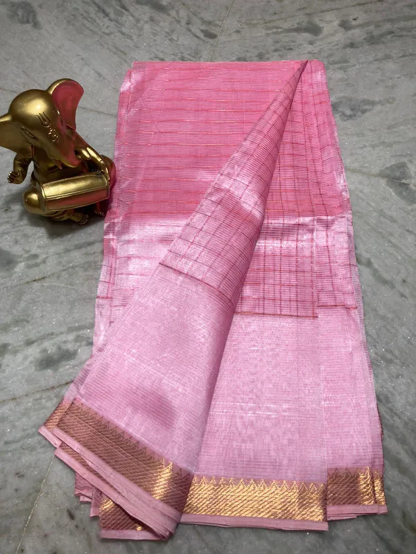 Premium_Cotton_Silk_Handloom_Mangalagiri_Half_Body_Check_Saree_(HB-Baby_Pink)