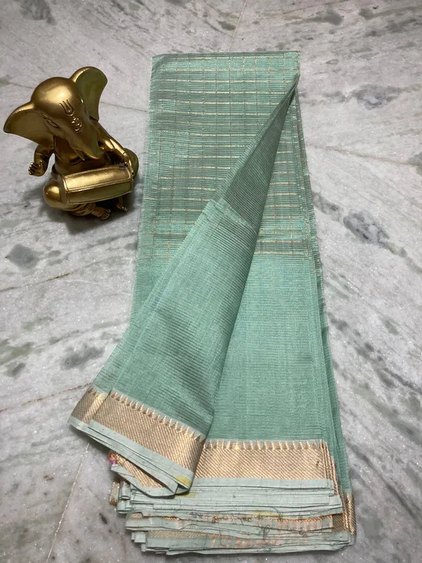 Authentic_Cotton_Silk_Handloom_Mangalagiri_Half_Body_Check_Saree_(HB-Cascadie_Turquoise)