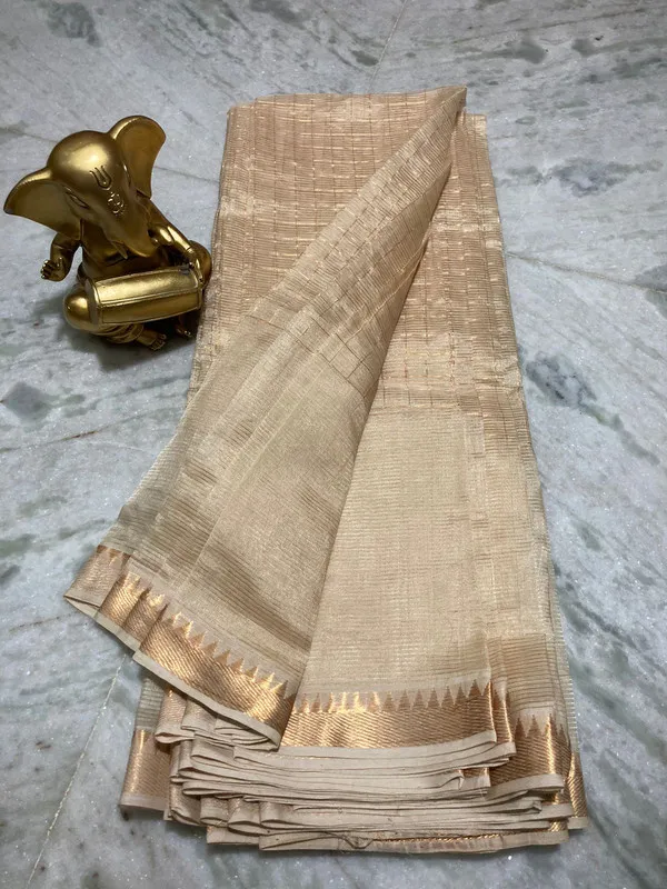 Authentic_Cotton_Silk_Handloom_Mangalagiri_Half_Body_Check_Saree_(HB-Creame)