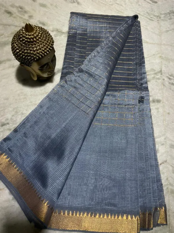 Authentic_Cotton_Silk_Handloom_Mangalagiri_Half_Body_Check_Saree_(HB-Grey)