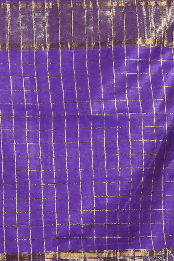 Authentic_French_Purple_Cotton_Silk_Handloom_Mangalagiri_Check_Saree_with_Blouse_Piece