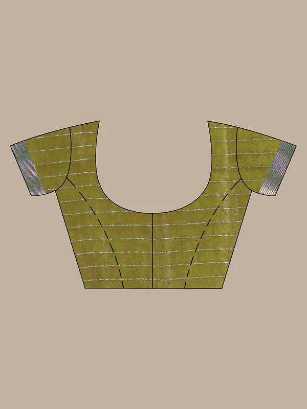 Authentic_Moss_Green_Cotton_Silk_Handloom_Mangalagiri_Check_Saree_with_Blouse_Piece