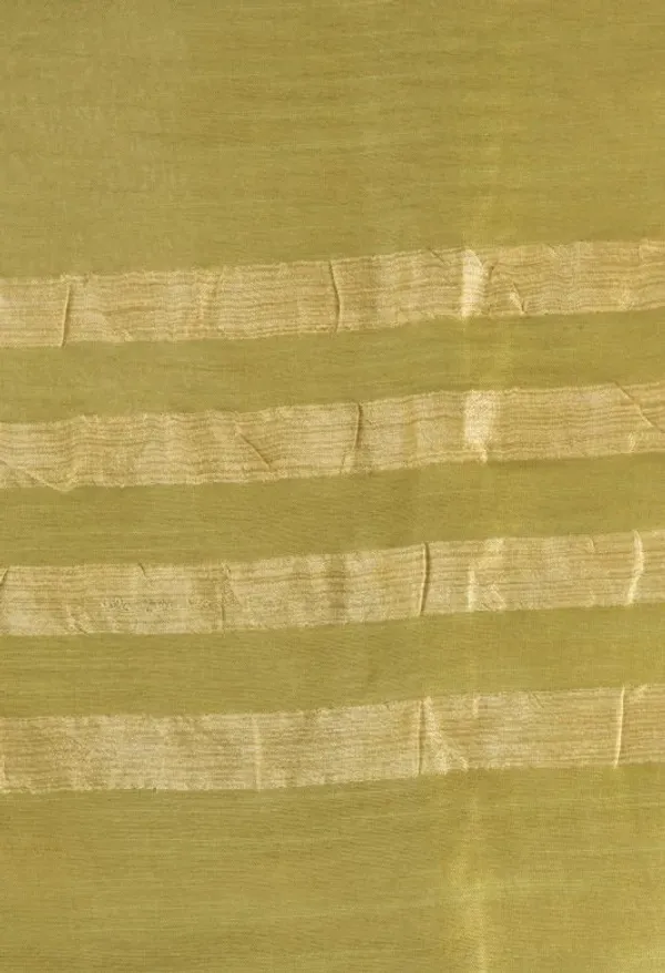 Huskie_Green_Handloom_Semi_Tussar_Silk_Temple_Border_Bhagalpuri_Saree