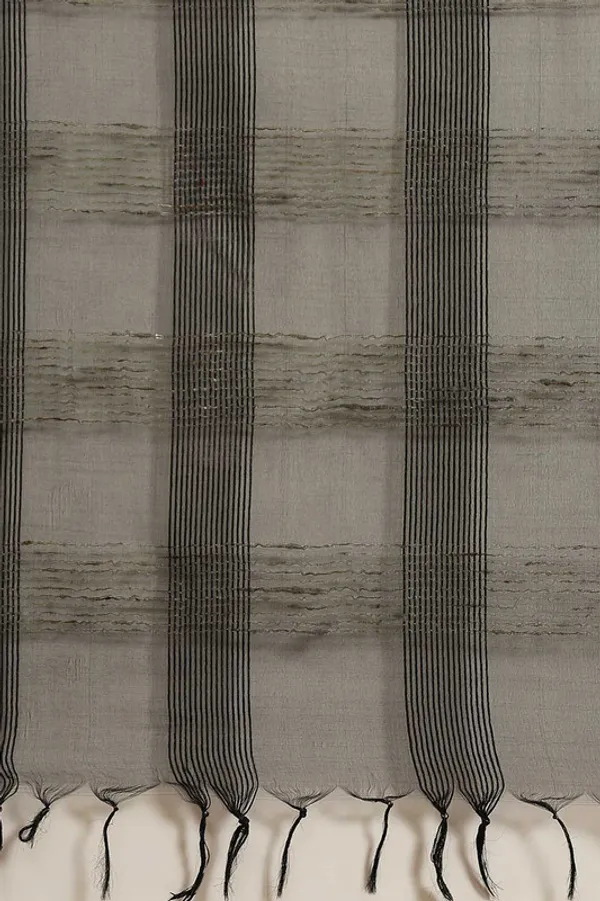 Authentic_Black_Mulberry_Ghicha_Silk_Handloom_Bhagalpuri_Net_Saree