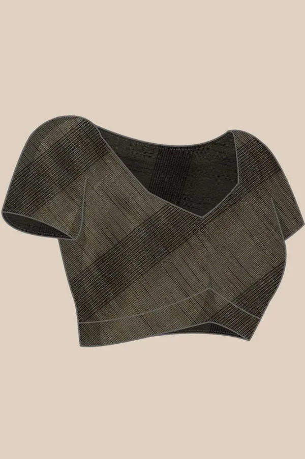 Authentic_Black_Mulberry_Ghicha_Silk_Handloom_Bhagalpuri_Net_Saree