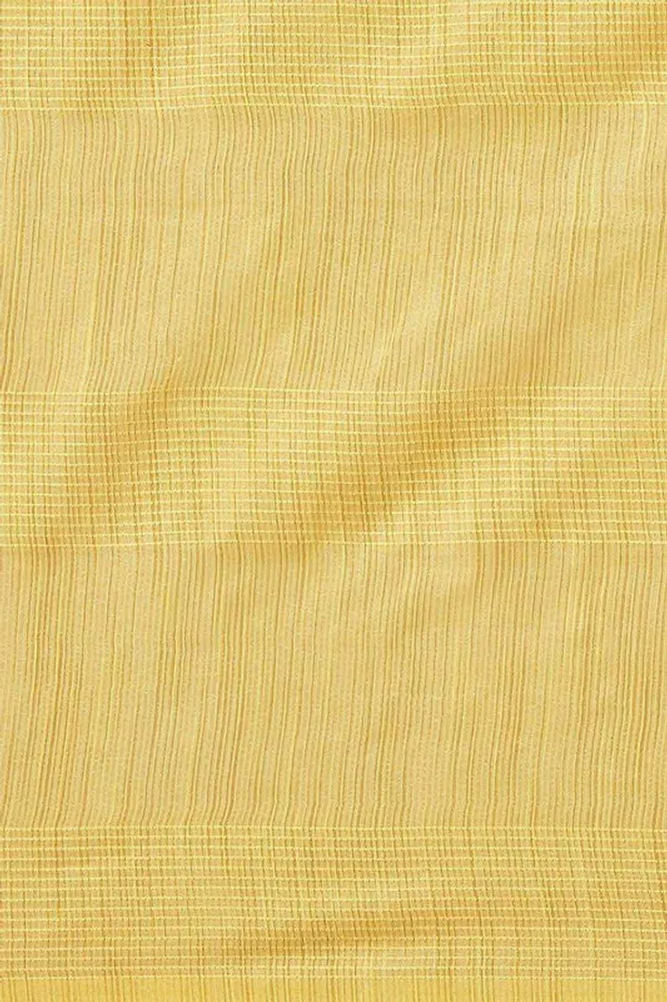 Authentic_Canary_Yellow_Mulberry_Ghicha_Silk_Handloom_Bhagalpuri_Net_Saree