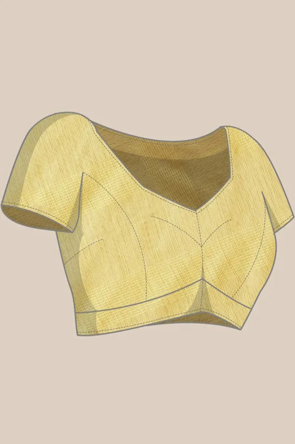 Authentic_Canary_Yellow_Mulberry_Ghicha_Silk_Handloom_Bhagalpuri_Net_Saree