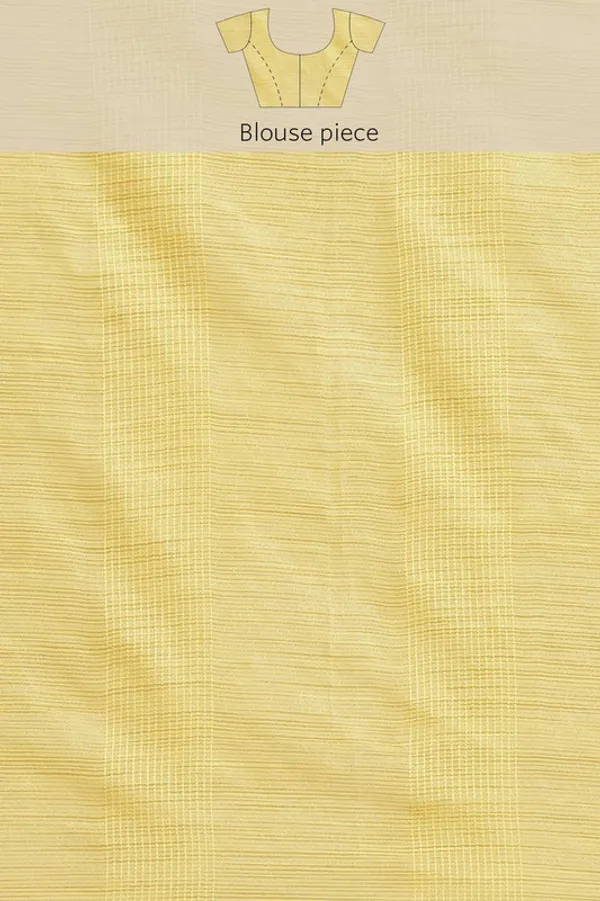 Authentic_Canary_Yellow_Mulberry_Ghicha_Silk_Handloom_Bhagalpuri_Net_Saree