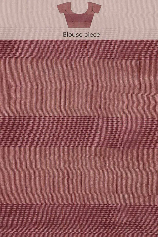 Authentic_Teekwood_Brown_Mulberry_Ghicha_Silk_Handloom_Bhagalpuri_Net_Saree