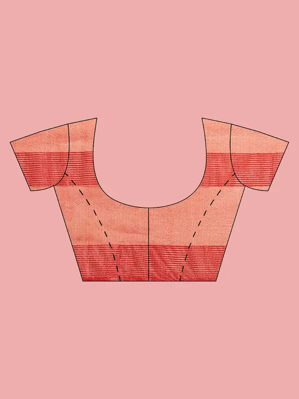 Authentic_Fine_Red_Mulberry_Ghicha_Silk_Handloom_Bhagalpuri_Net_Saree