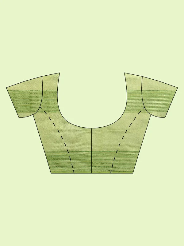 Authentic_Kelly_Green_Mulberry_Ghicha_Silk_Handloom_Bhagalpuri_Net_Saree