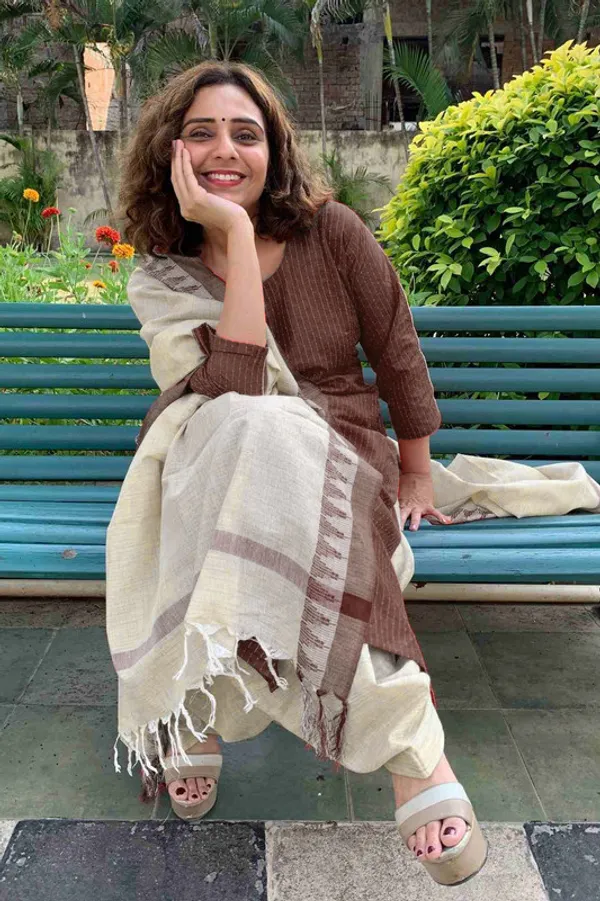 Authentic_Brown_Katan_Ghicha_Silk_Handloom_Striped_Salwar_Suit_Set_Fabric_with_Linen_Blend_Bottom_and_Temple_Dupatta