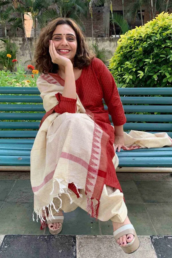 Premium_Maroon_Red_Katan_Ghicha_Silk_Handloom_Striped_Salwar_Suit_Set_Fabric_with_Linen_Blend_Bottom_and_Temple_Dupatta