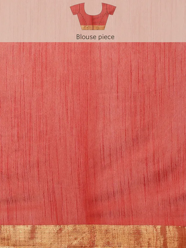 Authentic_Red_Cotton_Semi_Soft_Silk_Striped_Sequin_Handloom_Bhagalpuri_Saree