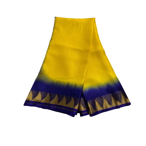 Authentic_Pure_Handloom_Bhagalpuri_Saree_in_Kota_Silk_Organza_with_Tie-Dye_and_Temple_Border_(13256_Canary_Yellow_Duke_Blue)