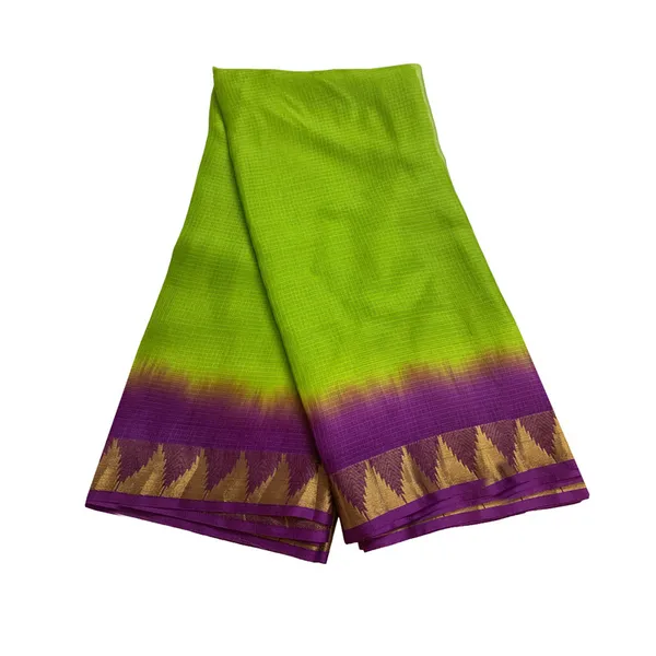 Authentic_Pure_Handloom_Bhagalpuri_Saree_in_Kota_Silk_Organza_with_Tie-Dye_and_Temple_Border_(13266_Kelly_Green_&_MAgenta)