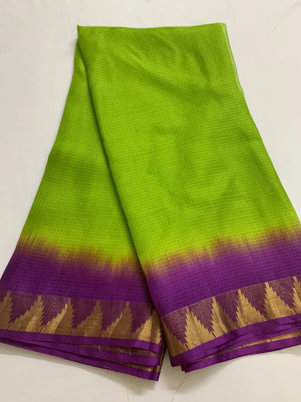 Authentic_Pure_Handloom_Bhagalpuri_Saree_in_Kota_Silk_Organza_with_Tie-Dye_and_Temple_Border_(13266_Kelly_Green_&_MAgenta)