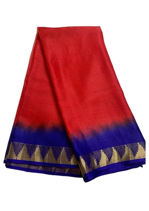 Authentic_Kota_Doria_Silk_Organza_Bhagalpuri_Handloom_Saree_with_Temple_Border_&_Tie-Dye_Design_(13273_Red_&_Duke_Blue)
