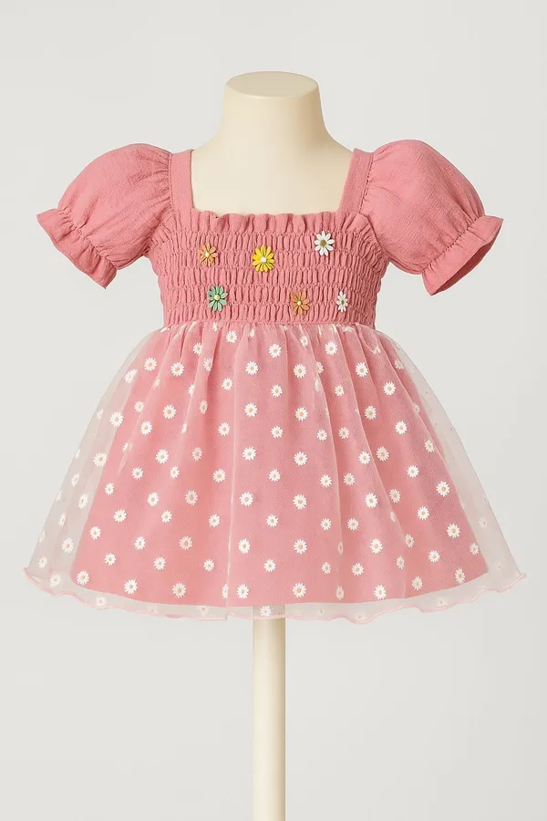 Pink_Frock_With_Classic_Polka_Dot_Charm_For_Baby_Girl