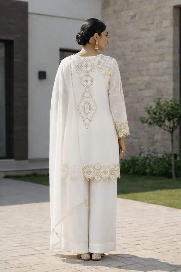 White_Georgette_Embroidery_Kurta_Palazzo_Set_With_Dupatta_For_Women