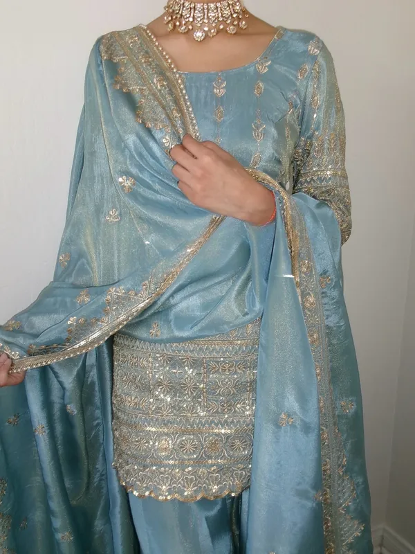 Pastel_Blue_Elegant_Embroidered_Sequence_Designer_Sharara_Set_For_Women