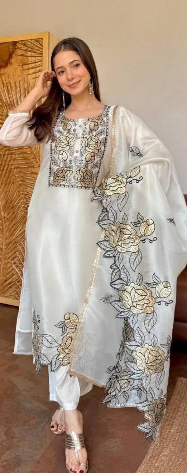 Elegant_White_Jimmy_Choo_Embroidered_Cut_Work_Kurta_With_Pant_&_Dupatta_Set