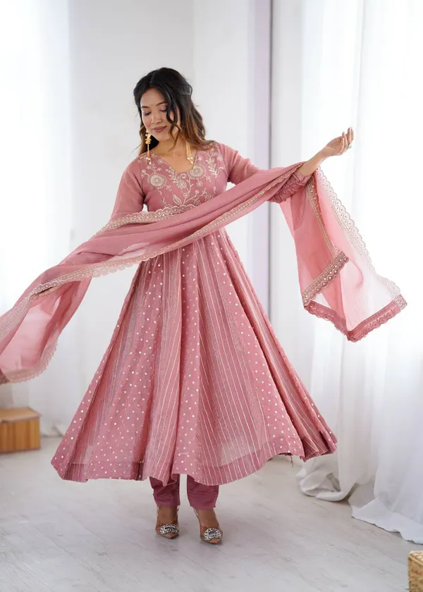 Dusty_Pink_Premium_Roman_Silk_Anarkali_Gown_With_Dupatta_For_Women