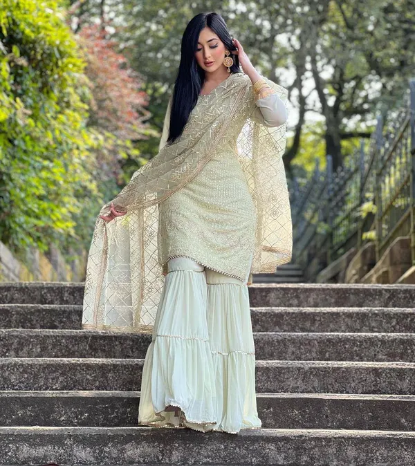 Light_Pista_Simar_Silk_Embroidered_Sharara_Set_With_Dupatta_For_Women