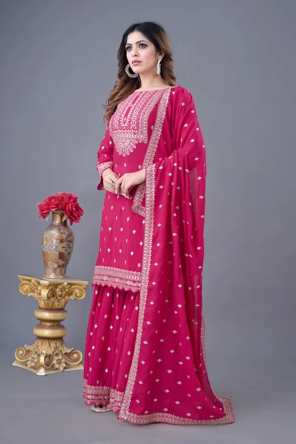 Rani_Pink_Premium_Chinon_Silk_Sharara_Set_With_Dupatta_For_Women