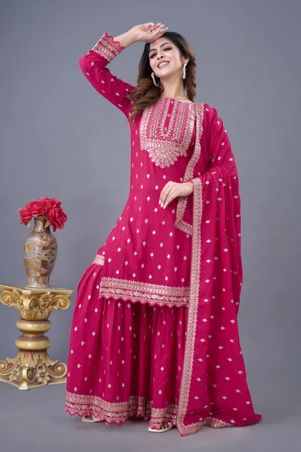 Rani_Pink_Premium_Chinon_Silk_Sharara_Set_With_Dupatta_For_Women