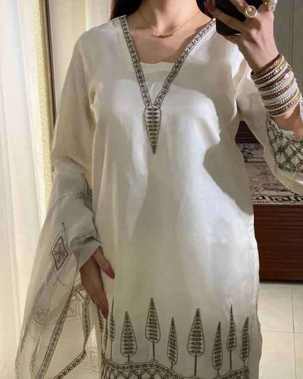 Off_White_Designer_Natural_Crap_Embroidered_Kurta_Palazzo_Set_With_Dupatta_For_Women