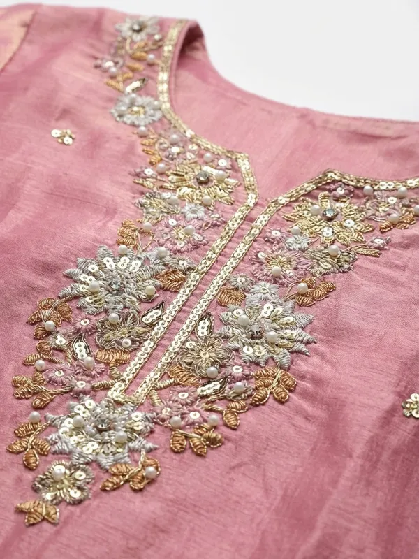 Dusty_Pink_Fendi_Silk_Embroidery_Designer_Kurta_With_Pant_And_Dupatta_For_Women