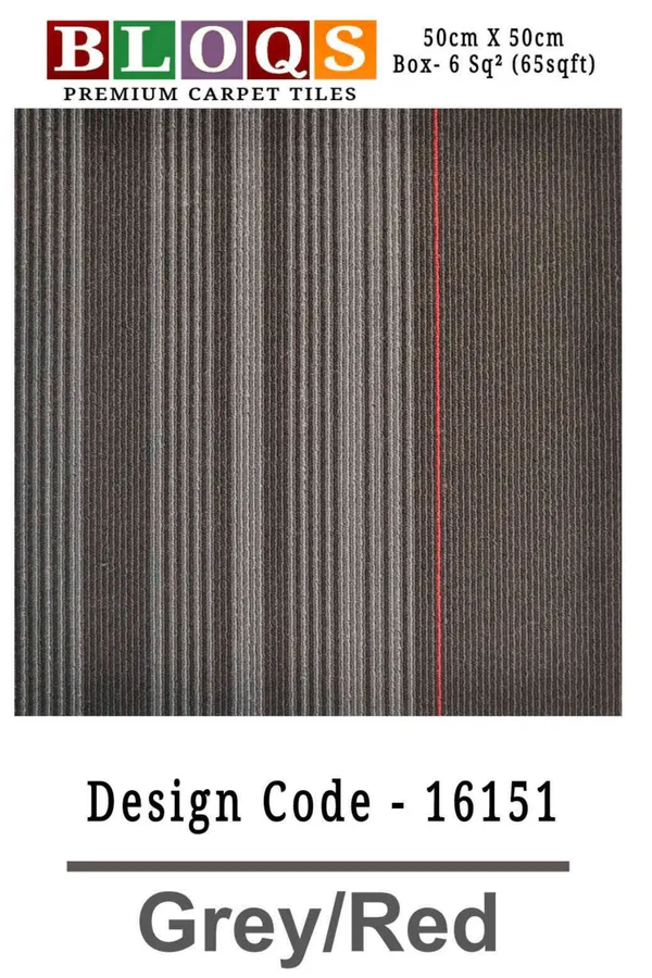 Grey_&_Red_Polypropylene_Yarn_And_Backed_With_Bitumen_Felt_Carpet_Tiles_24Pcs__Box