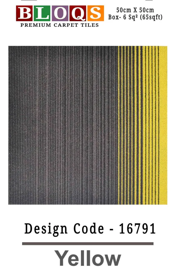 Yellow_Polypropylene_Yarn_And_Backed_With_Bitumen_Felt_Carpet_Tiles_24Pcs__Box