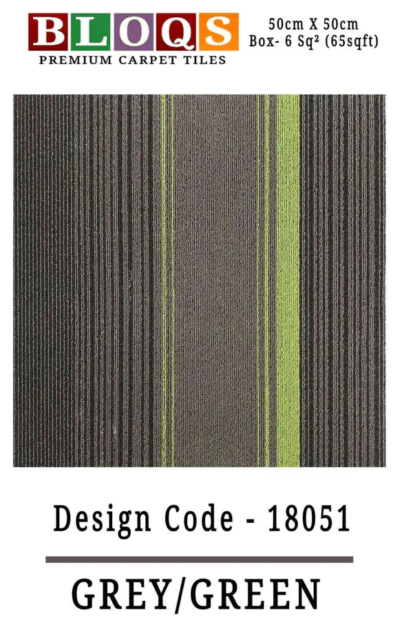 Grey_&_Green_Polypropylene_Yarn_And_Backed_With_Bitumen_Felt_Carpet_Tiles_24Pcs__Box