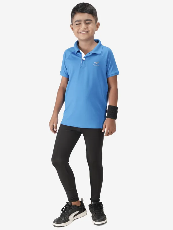 Aqua_Blue_Polyester_Classic_Polo_T_Shirt_For_Boy'S