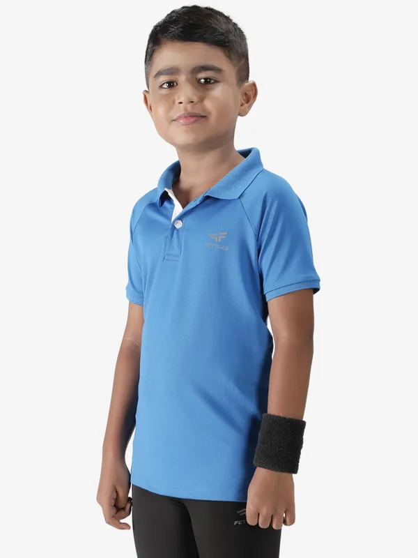 Aqua_Blue_Polyester_Classic_Polo_T_Shirt_For_Boy'S
