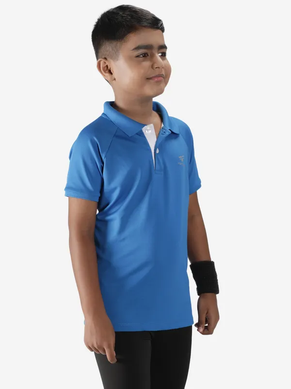 Aqua_Blue_Polyester_Classic_Polo_T_Shirt_For_Boy'S