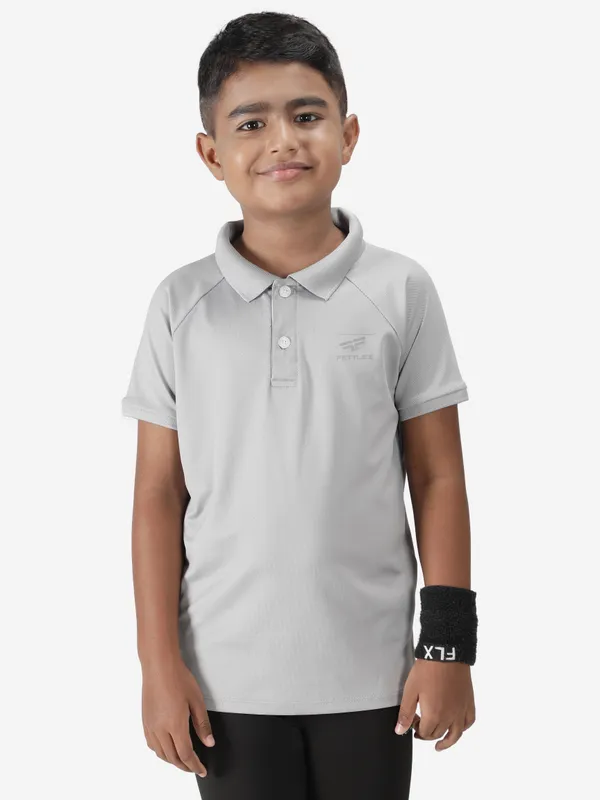 Light_Grey_Polyester_Classic_Polo_T_Shirt_For_Boy'S