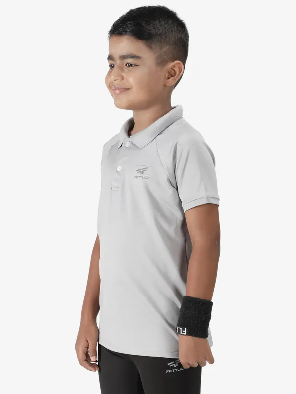 Light_Grey_Polyester_Classic_Polo_T_Shirt_For_Boy'S