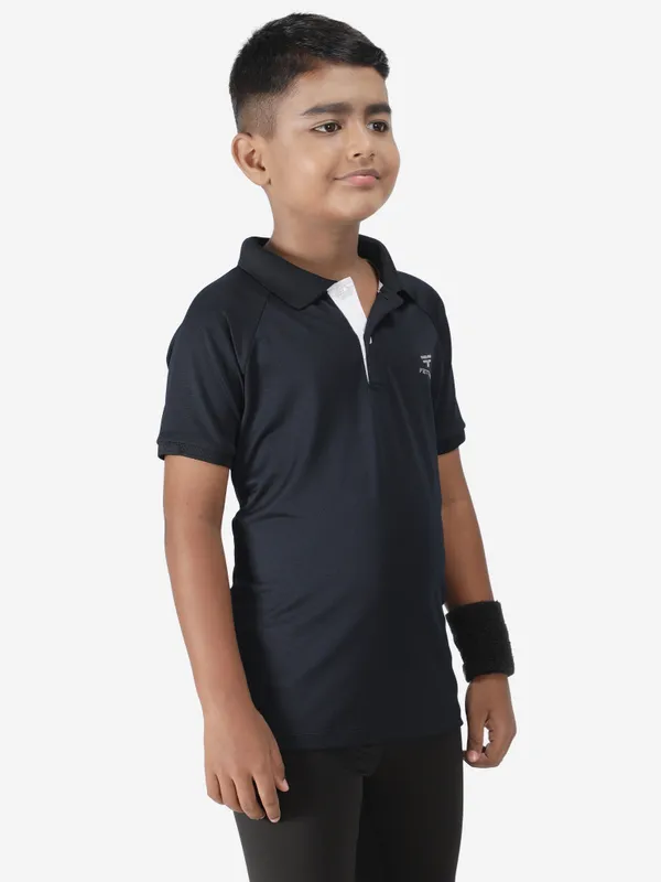 Navy_Polyester_Classic_Polo_T_Shirt_For_Boy'S
